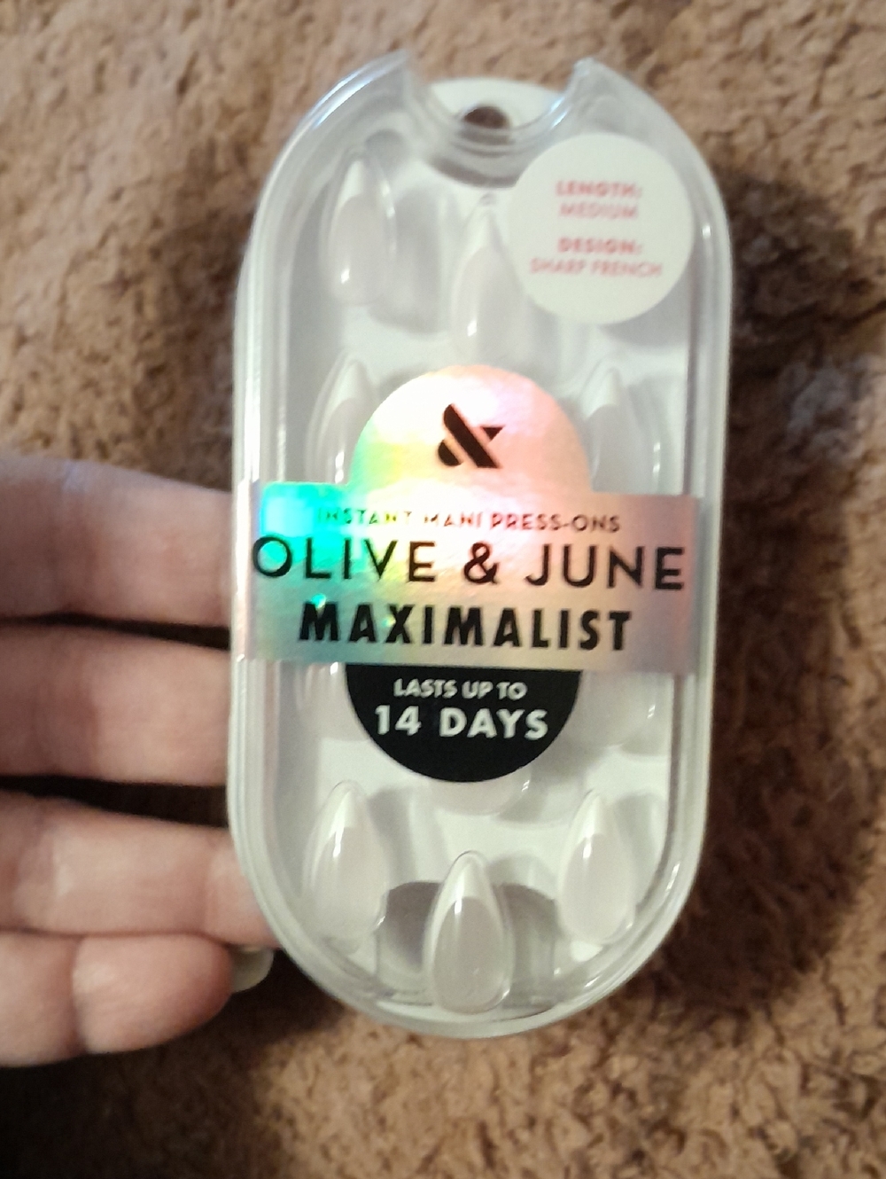Olive & June Maximalist Press-On Nails — Glossy White